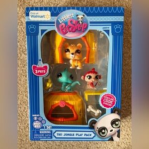 Littlest Pet Shop Tiki Jungle Play Pack New